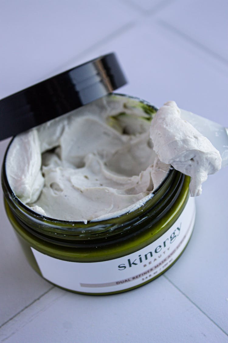 White Cream In Green Container 