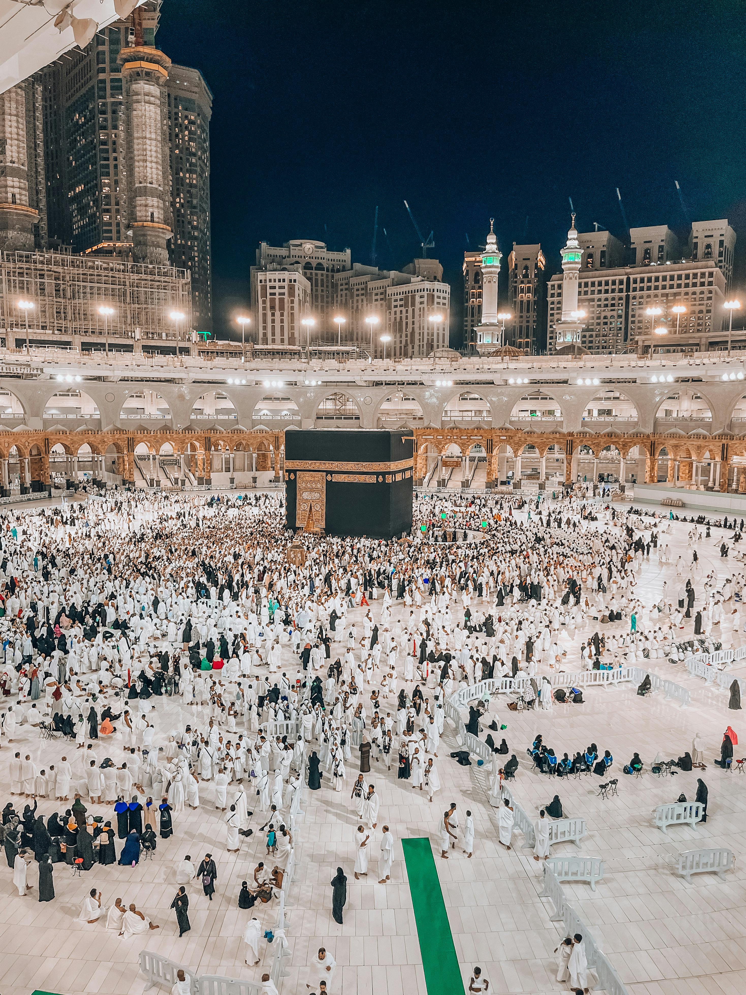 HD wallpaper Masjid Al Haram Or Holy Mosque Great Mosque In Mecca Is The  Largest Mosque In The World And Surrounds The Holiest Site Of Islam The  Kaaba In Mecca City Saudi