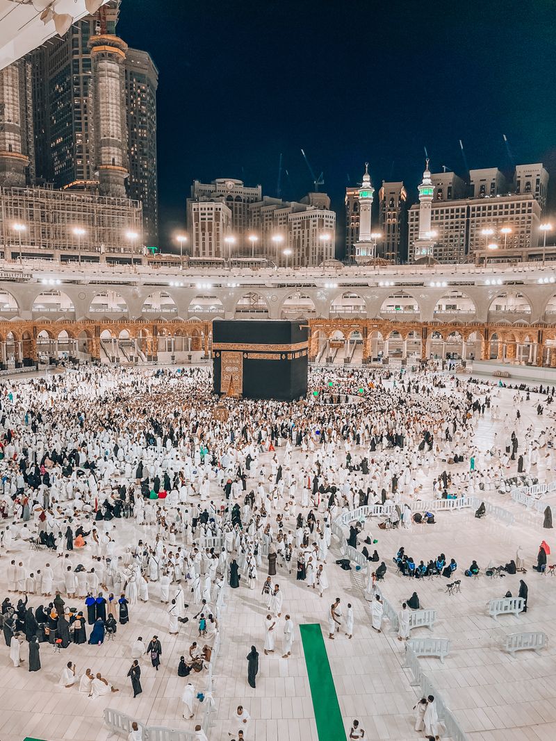 The Holy Kaaba in Masjid al-Haram, Makkah