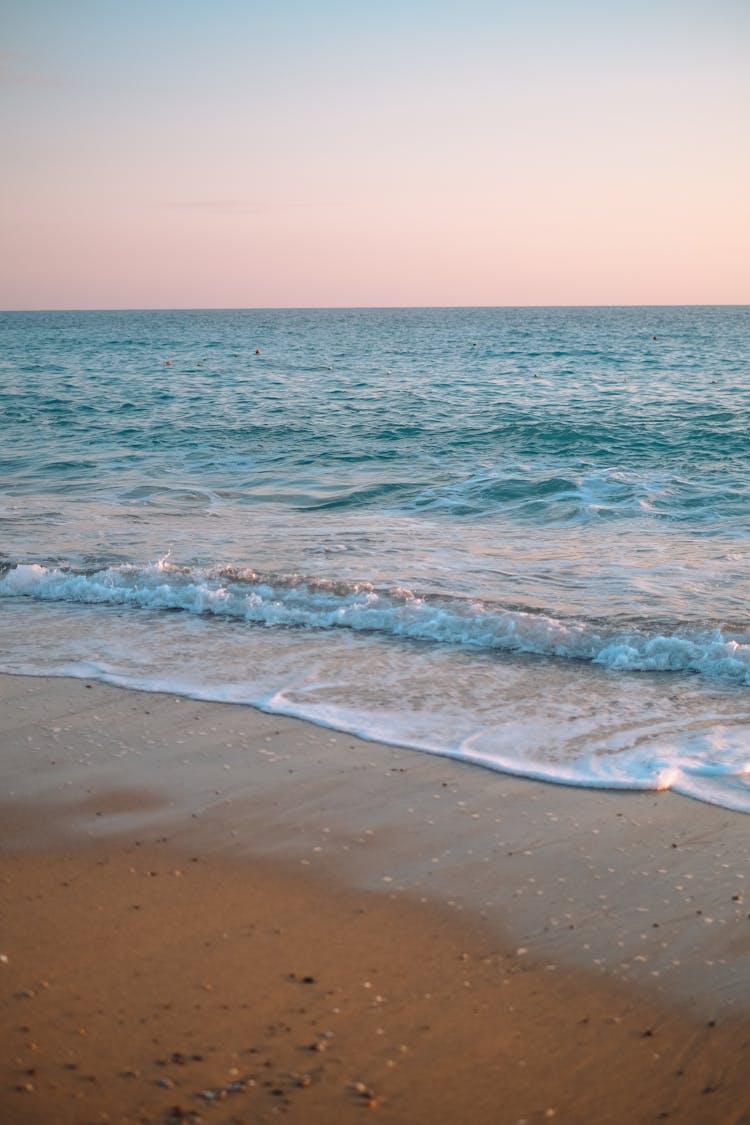 Beach Waves On Shore 