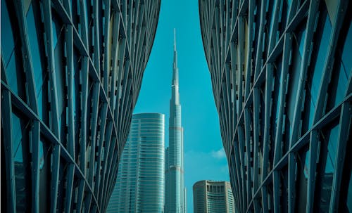 Fotos de stock gratuitas de Burj Khalifa, construyendo fondos, edificio alto