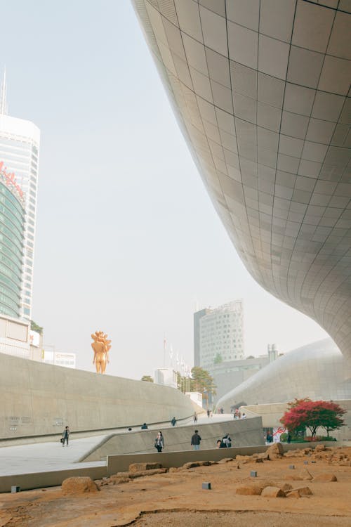 Modern Buildings in a Desert Area