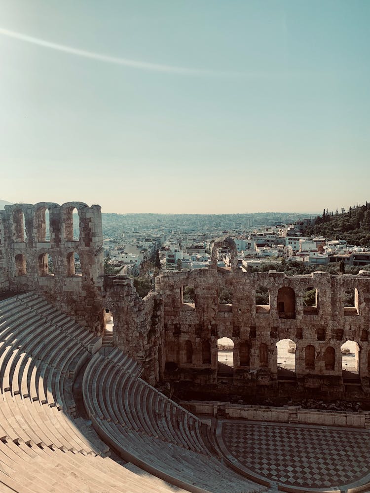 Ruins Of Amphitheatre In Greece