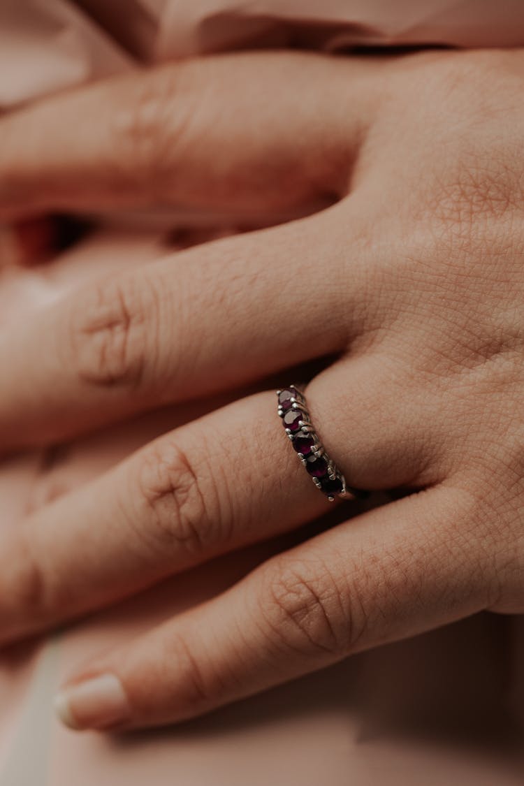 Wedding Ring On A Person's Finger