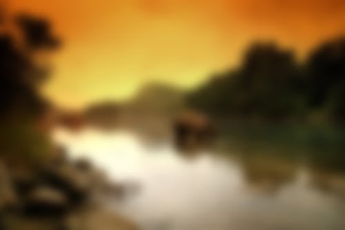 Blurred Lake Background