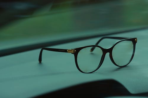 Close-Up Shot of Eyeglasses 