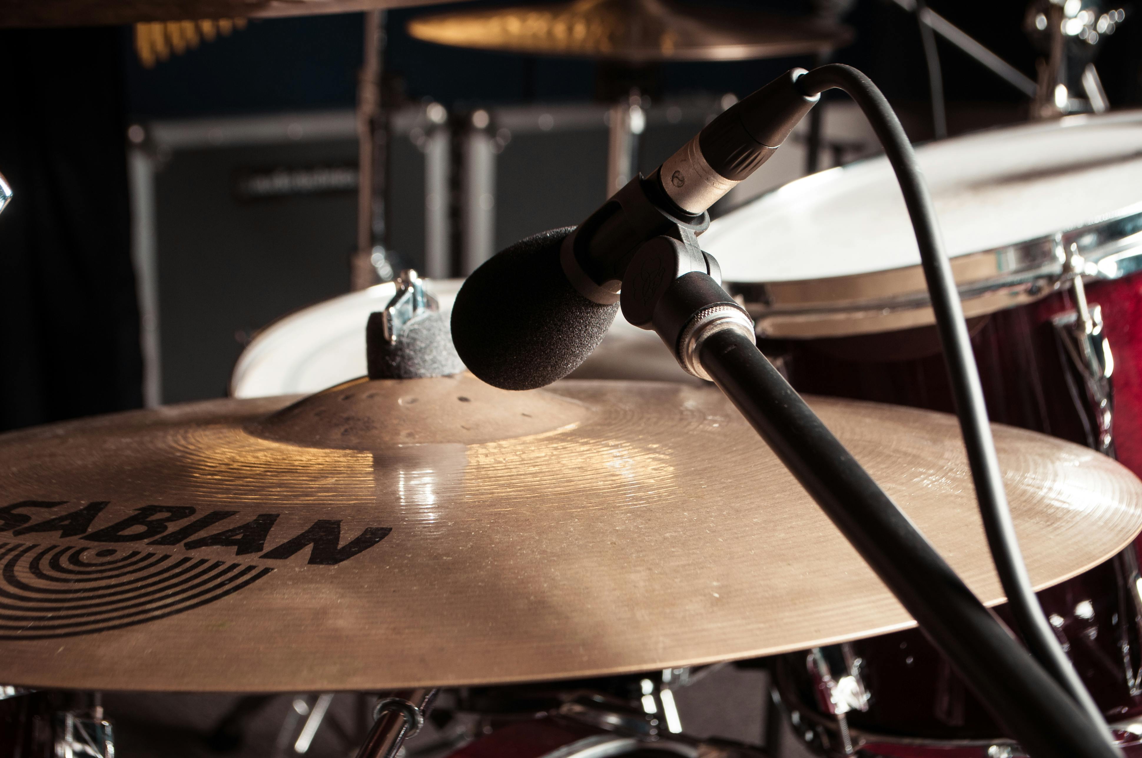 Free stock photo of drum set, music, recording