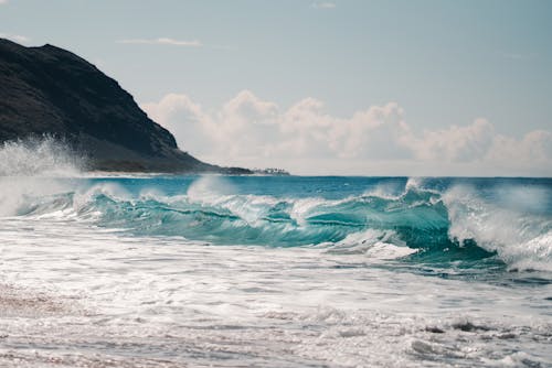 Foto stok gratis alam, gelombang laut, menabrak