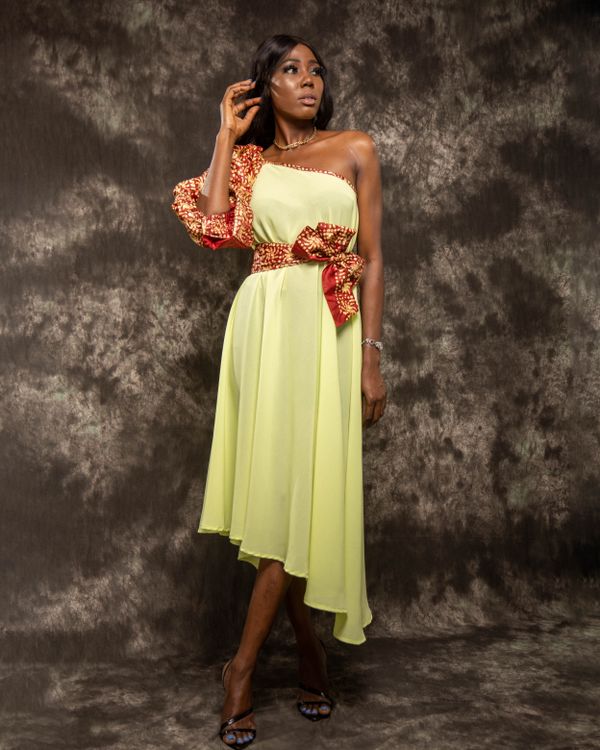 Woman in Yellow and Red Dress · Free Stock Photo
