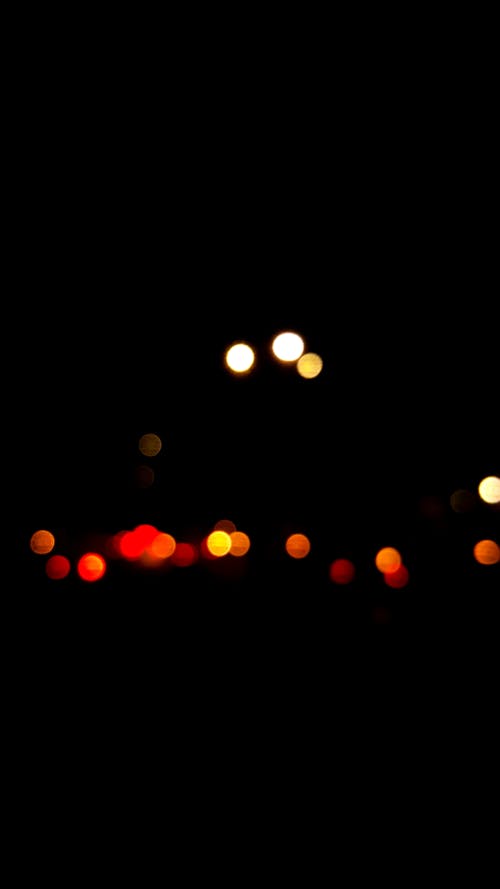 Free stock photo of blur, blur dots, car lights Stock Photo