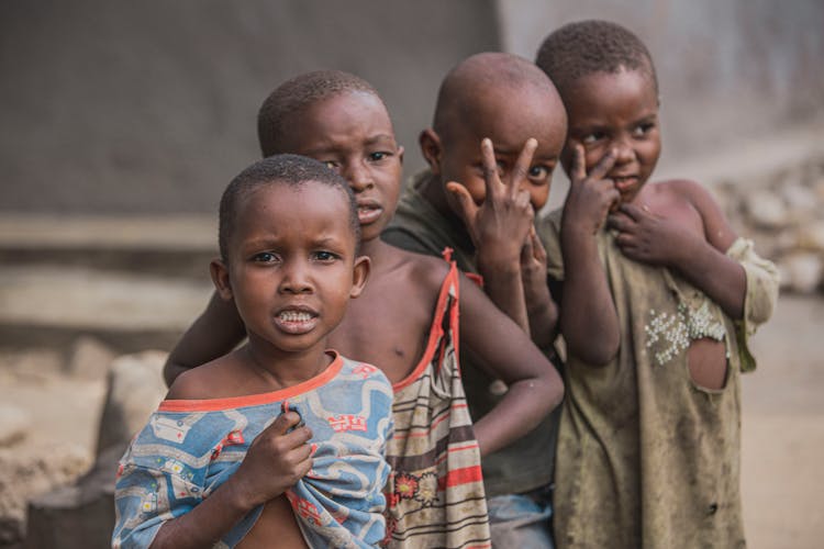 Group Of Tribal Kids