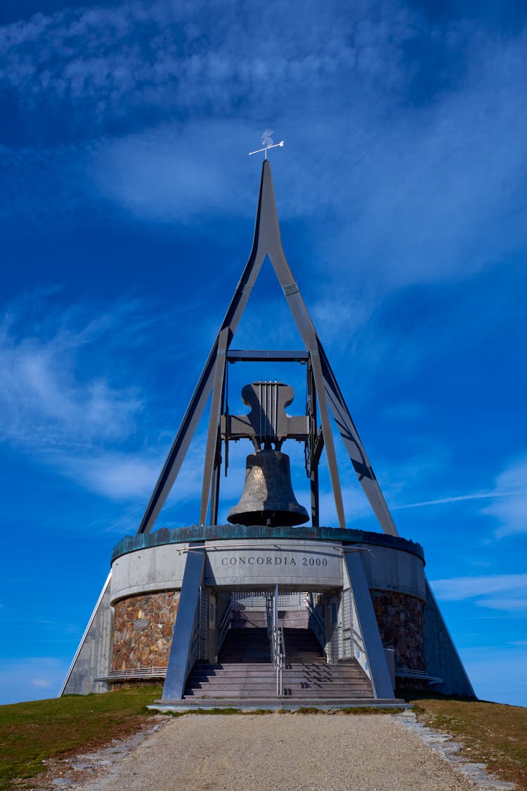 Famous Landmark Under A Blue Cloudy Sky 