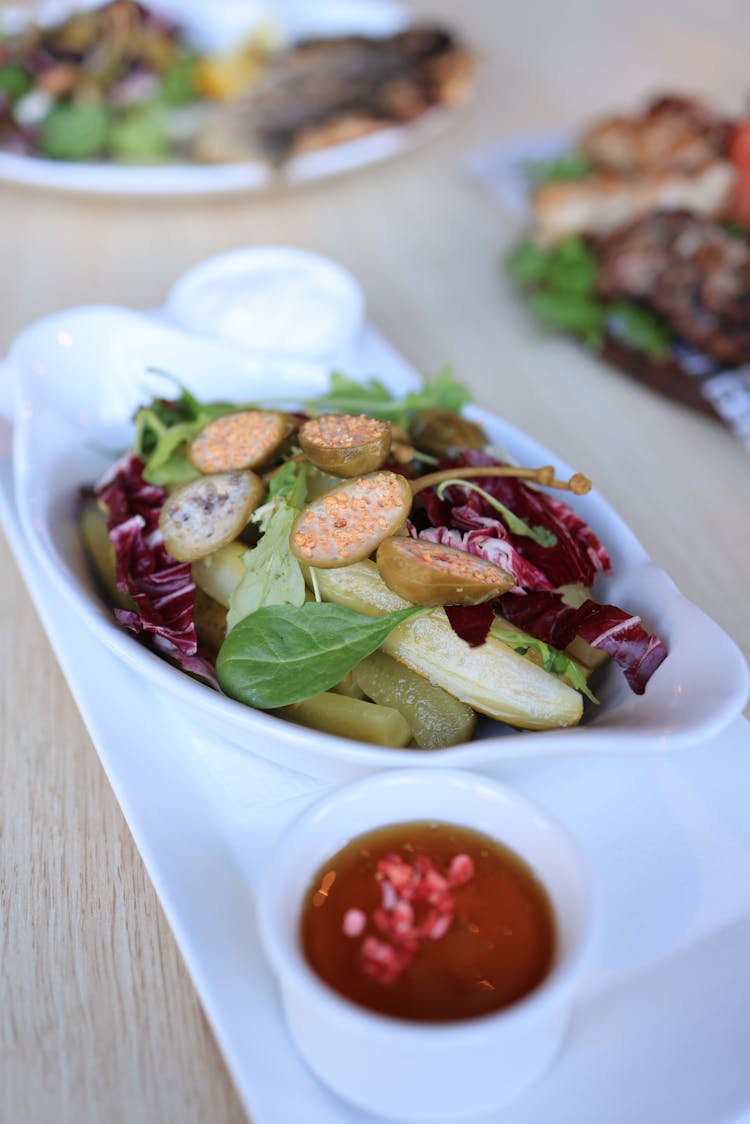 A Close-Up Shot Of A Delicious Salad