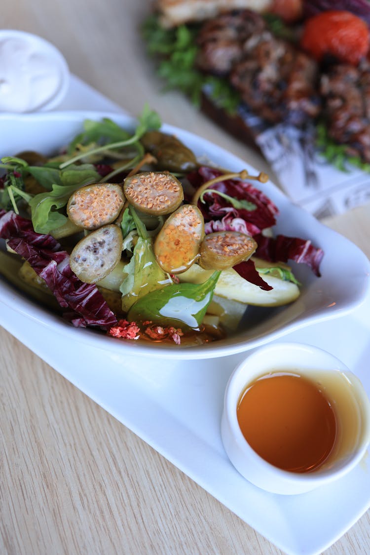 A Close-Up Shot Of A Delicious Salad