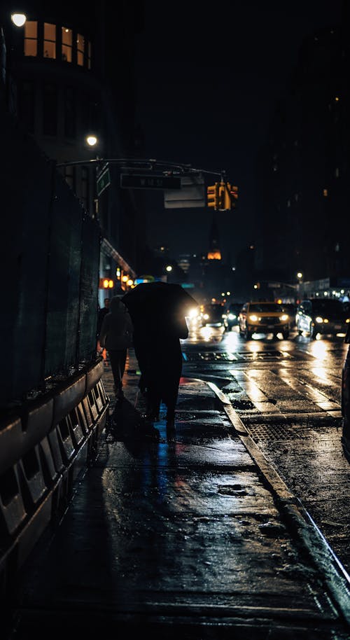 Rainy City at Night