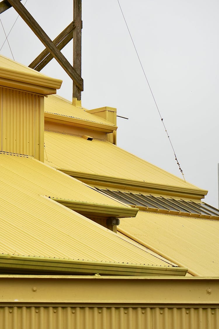 Yellow Corrugated Sheet Roof