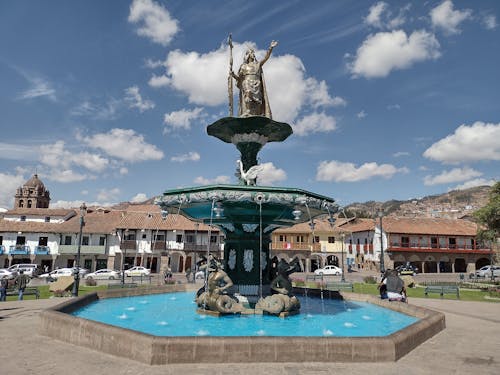 Free stock photo of city, cusco, fountain
