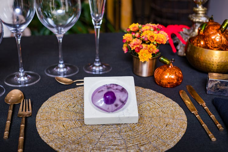 Raindrop Cake On The Table