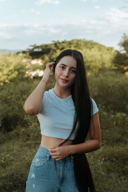 Portrait of Woman Wearing Casual Clothing