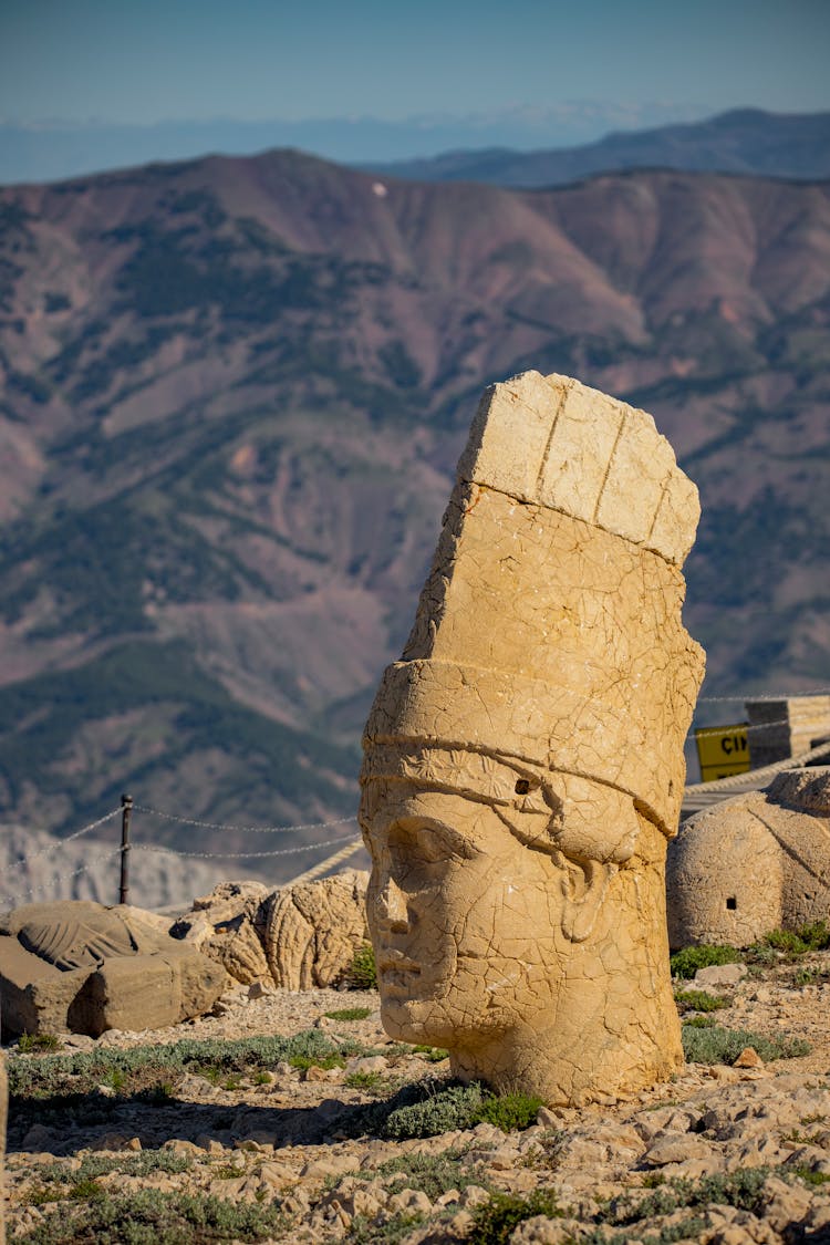 Sculpture On Mount Nemurt, Turkey