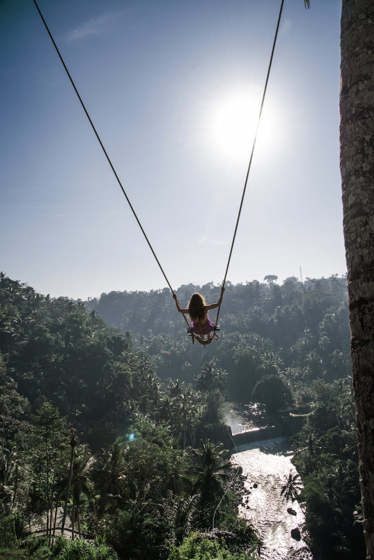 A Person On A Swing