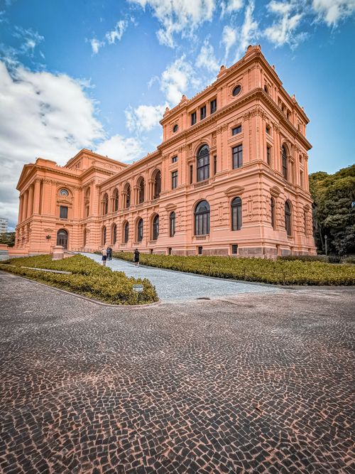 Free Elegant neoclassical architecture of Museu Paulista, situated in Ipiranga, São Paulo, Brazil, a renowned historical site. Stock Photo