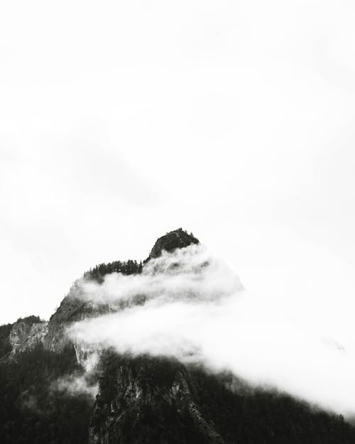 Monochrome Photography of Mountain