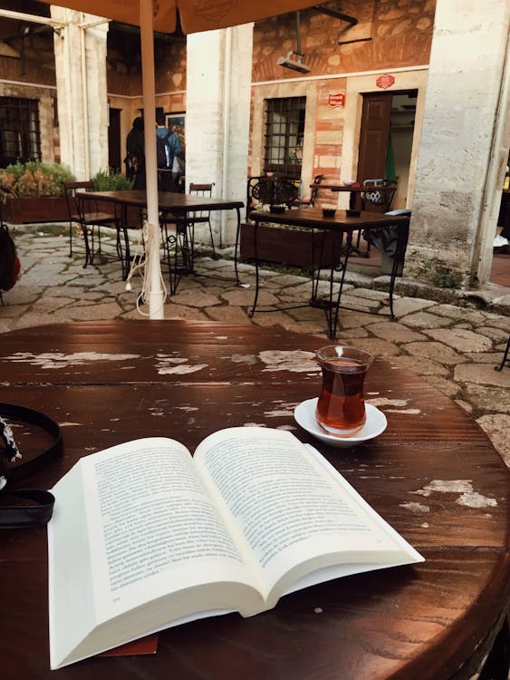 book is on the table meaning