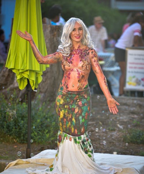 Woman Dressed as a Mermaid