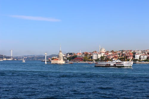 Free Maiden's Tower Istanbul City Stock Photo