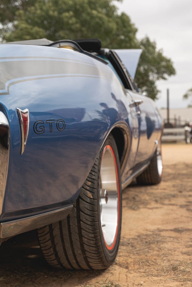 Vintage Car On Dirt Road