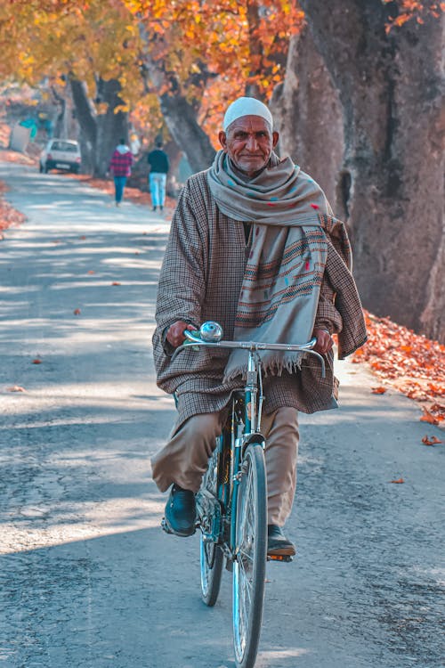 Man Riding a Bicycle