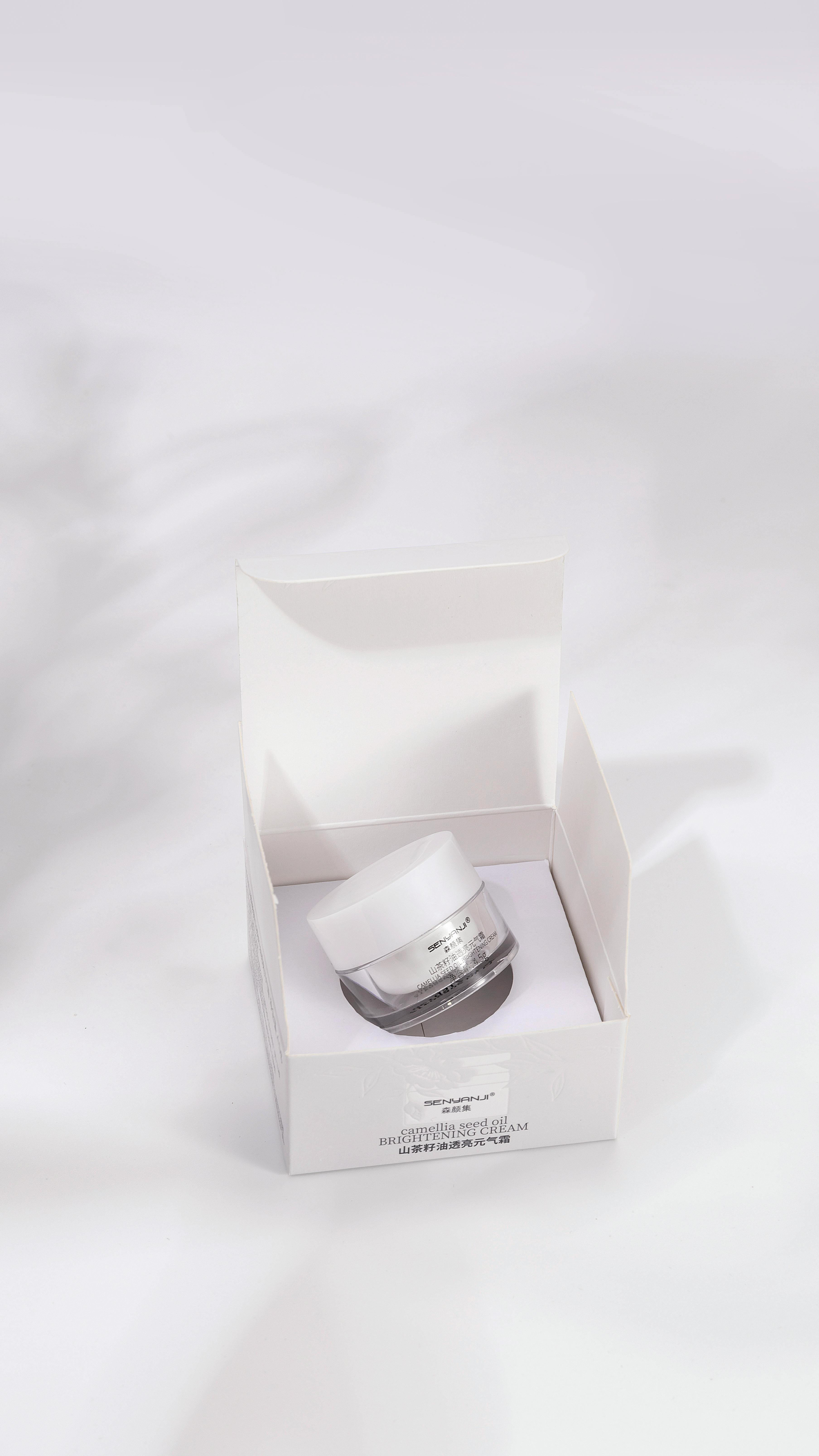 beauty product in white box