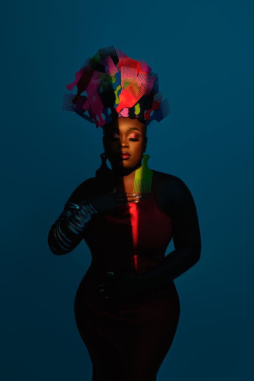 afrikalı-amerikalı kadın, baş örtüsü, cazibe içeren Ücretsiz stok fotoğraf