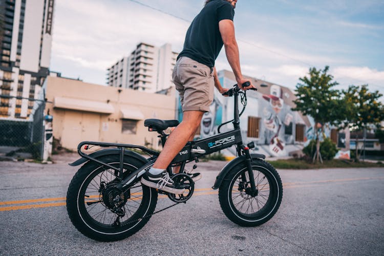 A Person Riding Bicycle 