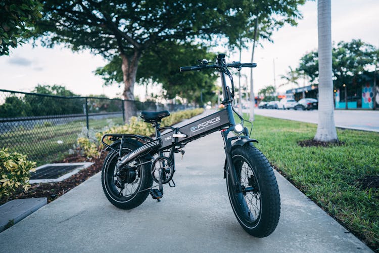 Electric Bike On Pavement