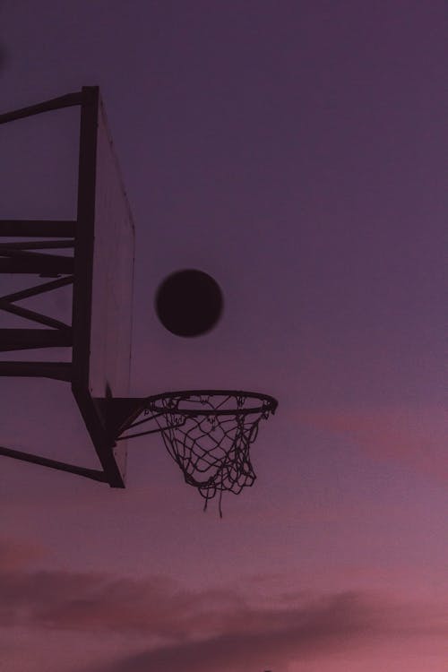 Foto d'estoc gratuïta de bàsquet, bola, caient
