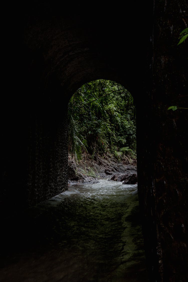 A River Inside A Tunnel