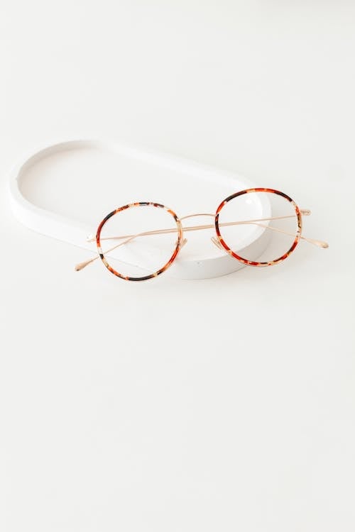 Eyeglasses on White Background