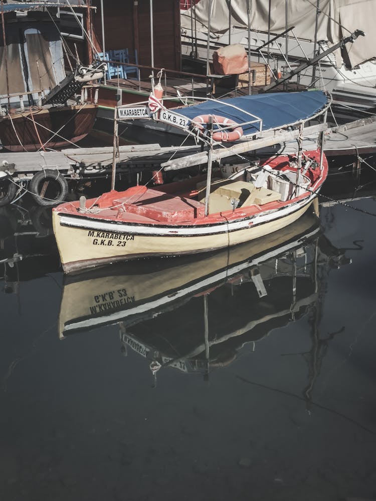 Traditional Fishing Boat On Dock