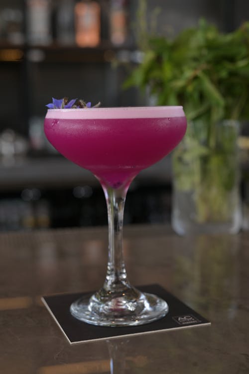 Close-Up Shot of a Cocktail Drink 
