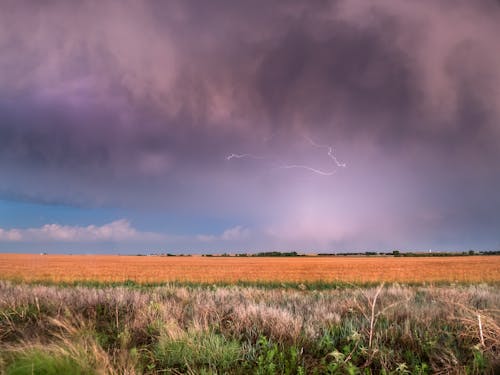 Photos gratuites de ciel orageux, des nuages orageux, éclair