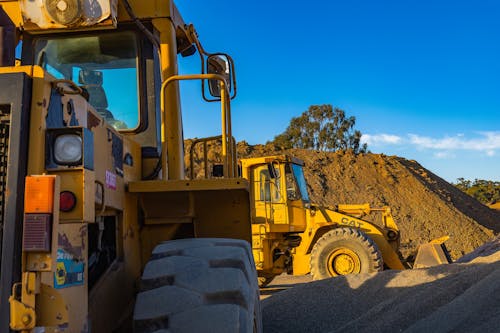 Yellow and Black Front Loader