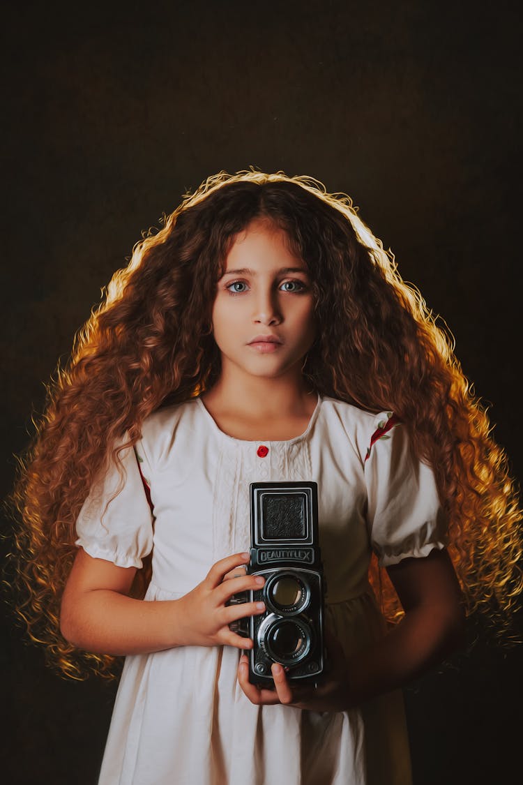 Girl Posing With Camera