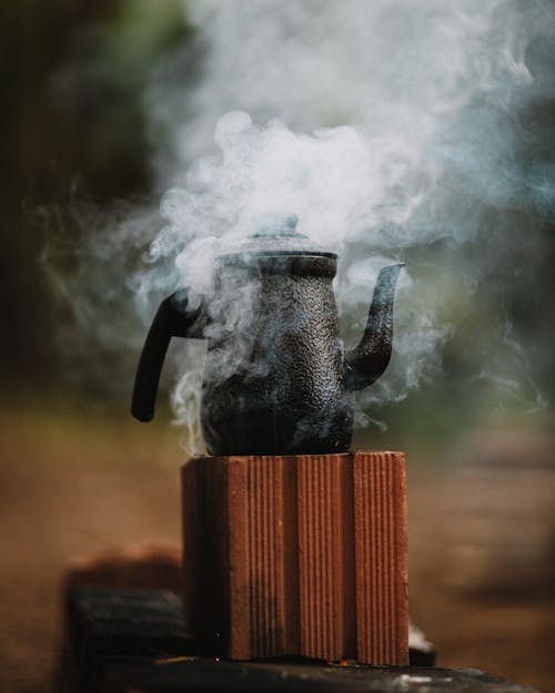 Free Steam over Kettle Stock Photo