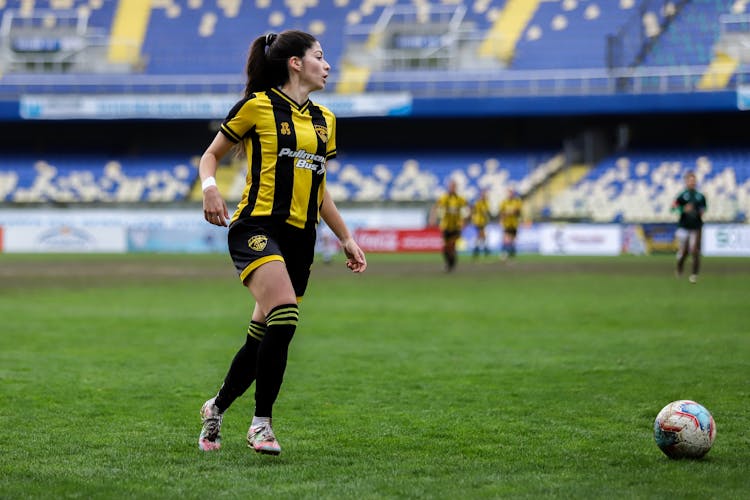 A Woman Playing Soccer
