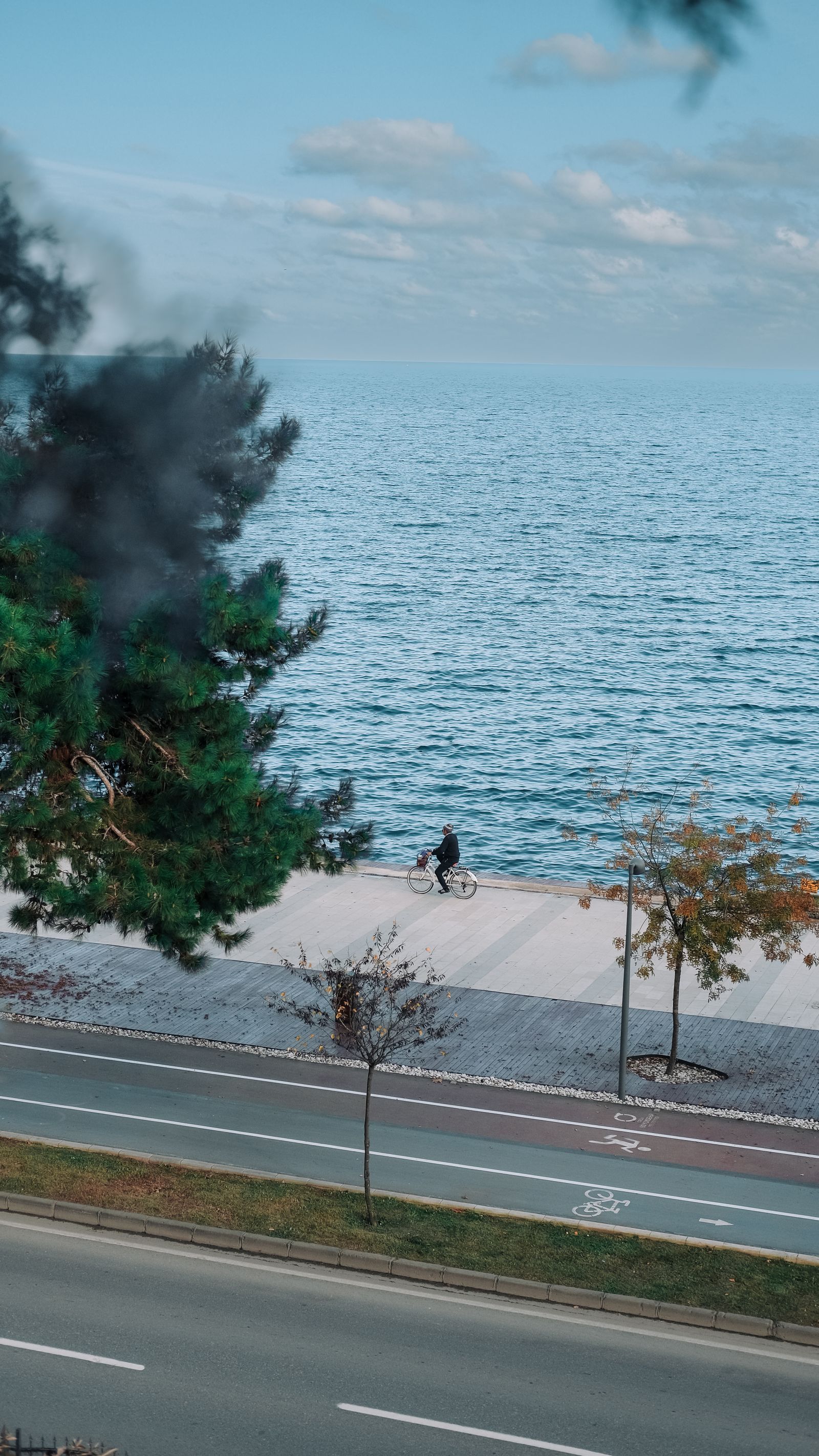 Fietsers langs de Noordzeekust