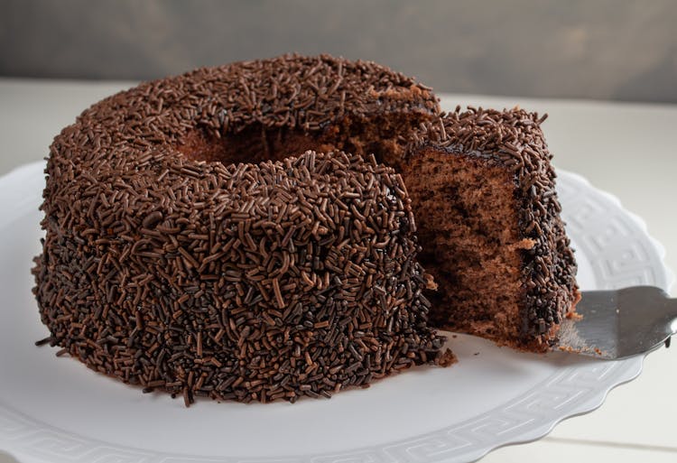 Chocolate Cake With Chocolate Sprinkles 