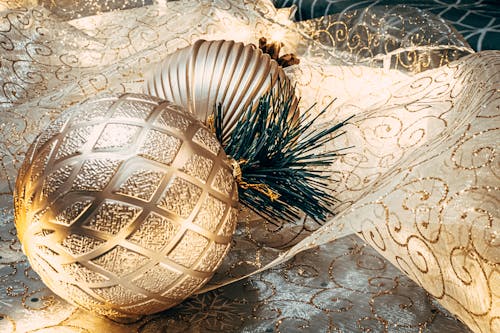 Close Up Photo of Christmas Balls