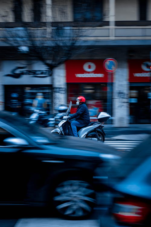 Základová fotografie zdarma na téma dopravní systém, motocykl, osoba